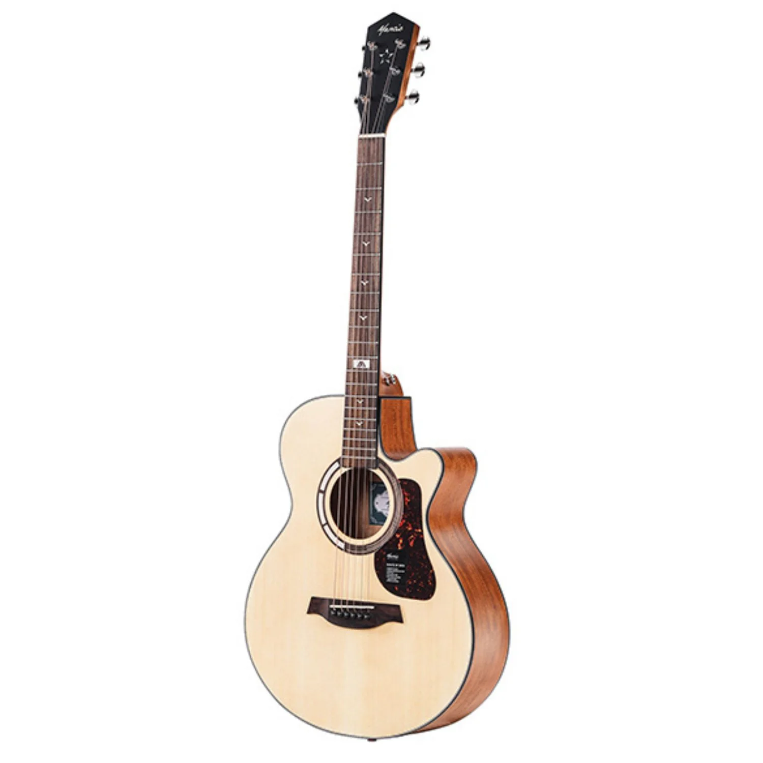 Mantic GT-1AC Auditorium Cutaway 6 String Acoustic Guitar