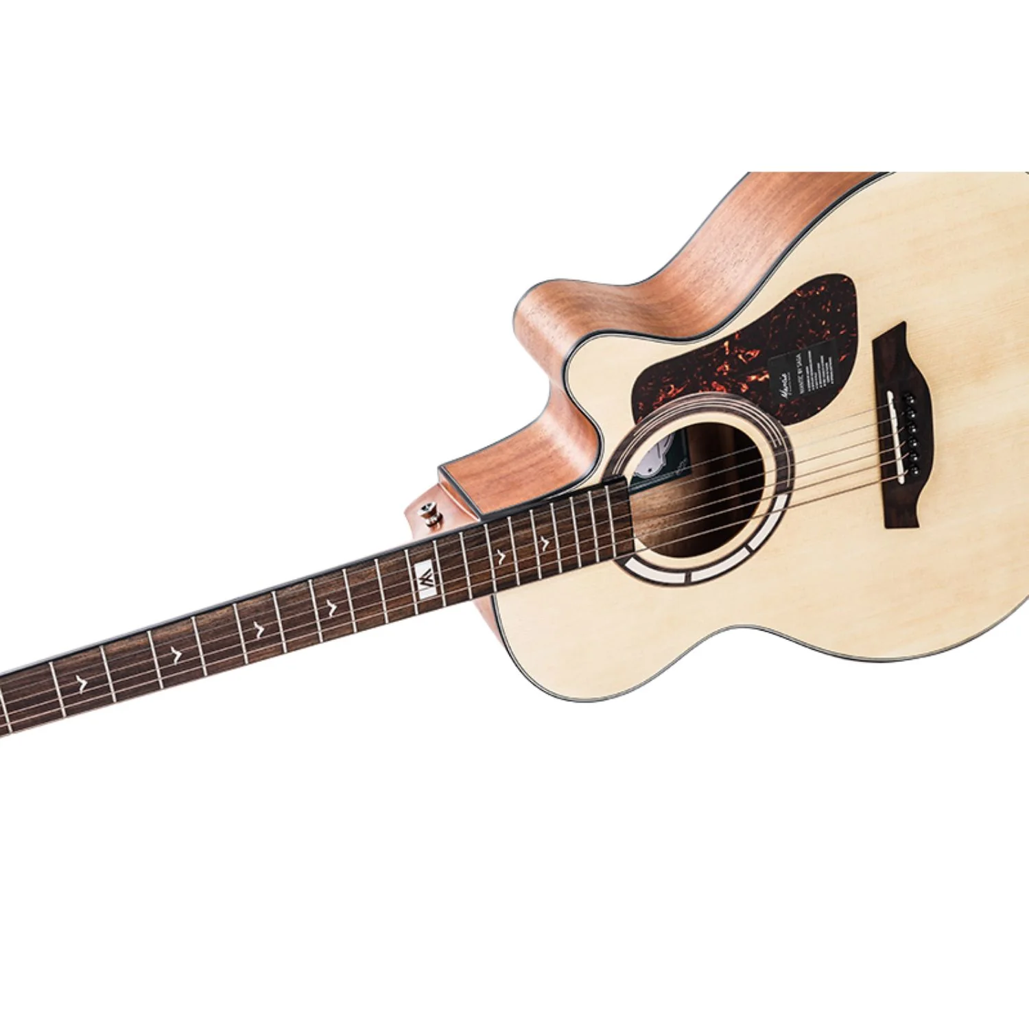 Mantic GT-1AC Auditorium Cutaway 6 String Acoustic Guitar - Image 4