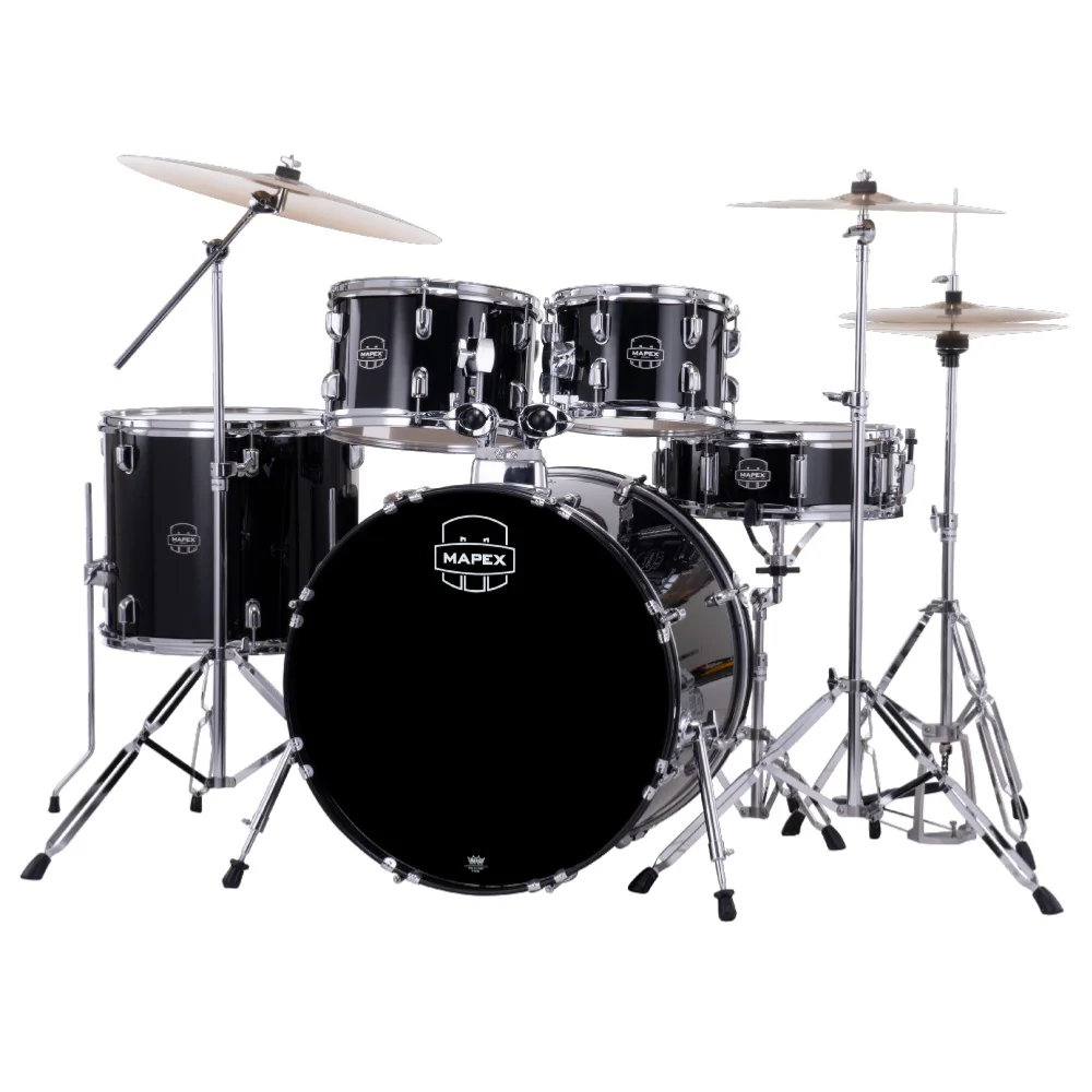 Mapex Comet 5 Piece Hybrid Acoustic Drum Set with Hardware Throne & Cymbals - Image 2