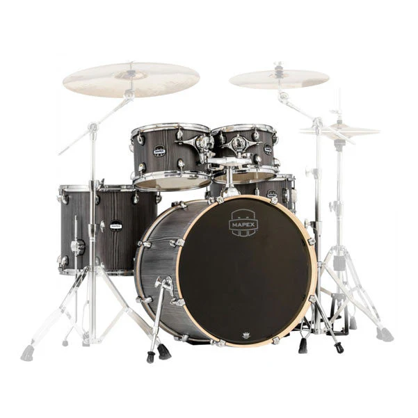 Mapex MA529SFGW Mars Series 5pc Rock Shell Pack - Smokewood Finish - Image 2