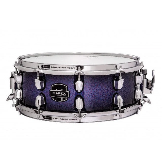 Mapex Saturn MH 14inch x 5.5inch Snare - Red & Blue Hybird Sparkle