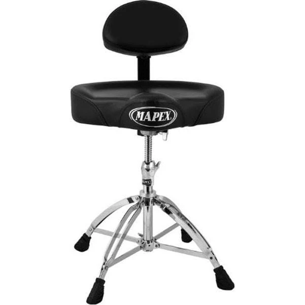 Mapex  T775 Drum Throne with Back Rest Saddle Seat