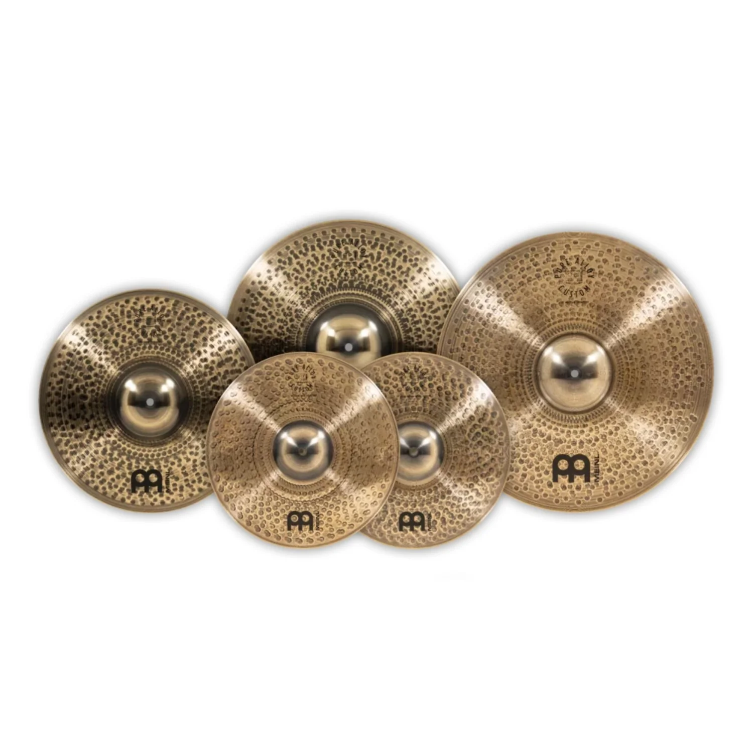Meinl PAC14161820 Pure Alloy Custom 14"HH 16"Cr 18"Cr 20"R Cymbals Set - Image 2