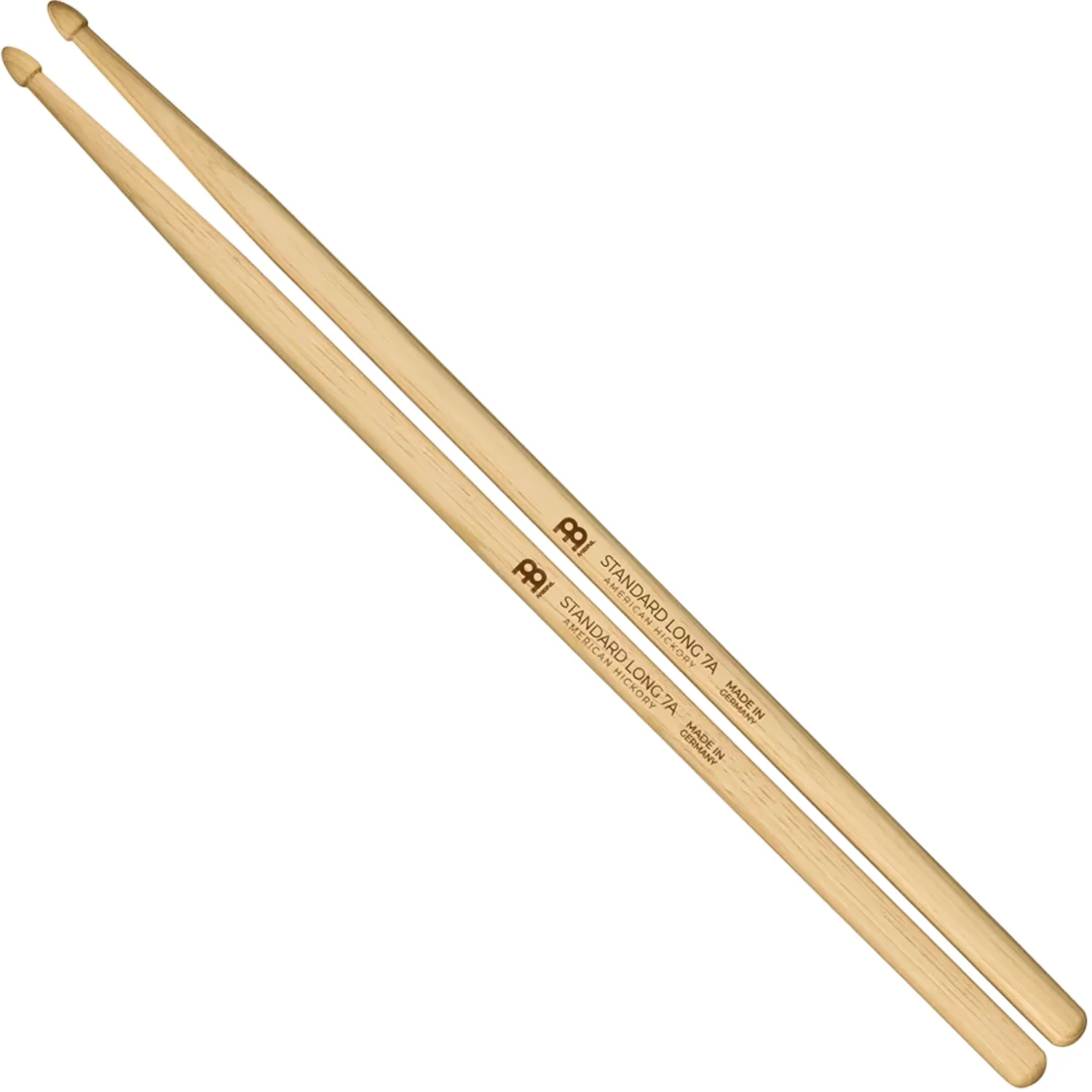 Meinl SB121 Hickory Standard Long Acorn Wood Tip Drumstick - 7A