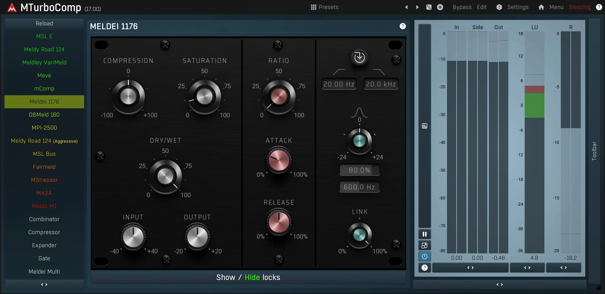 MELDA MTurboCompLE Compressor – Professional Audio Software & Plugin