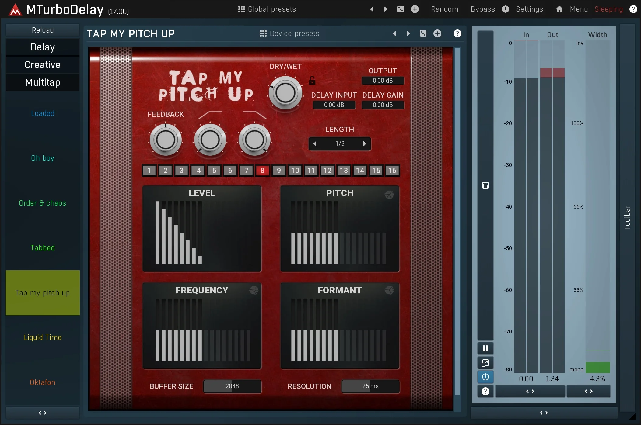 MELDA MTurboDelay Delay – Professional Audio Software & Plugin