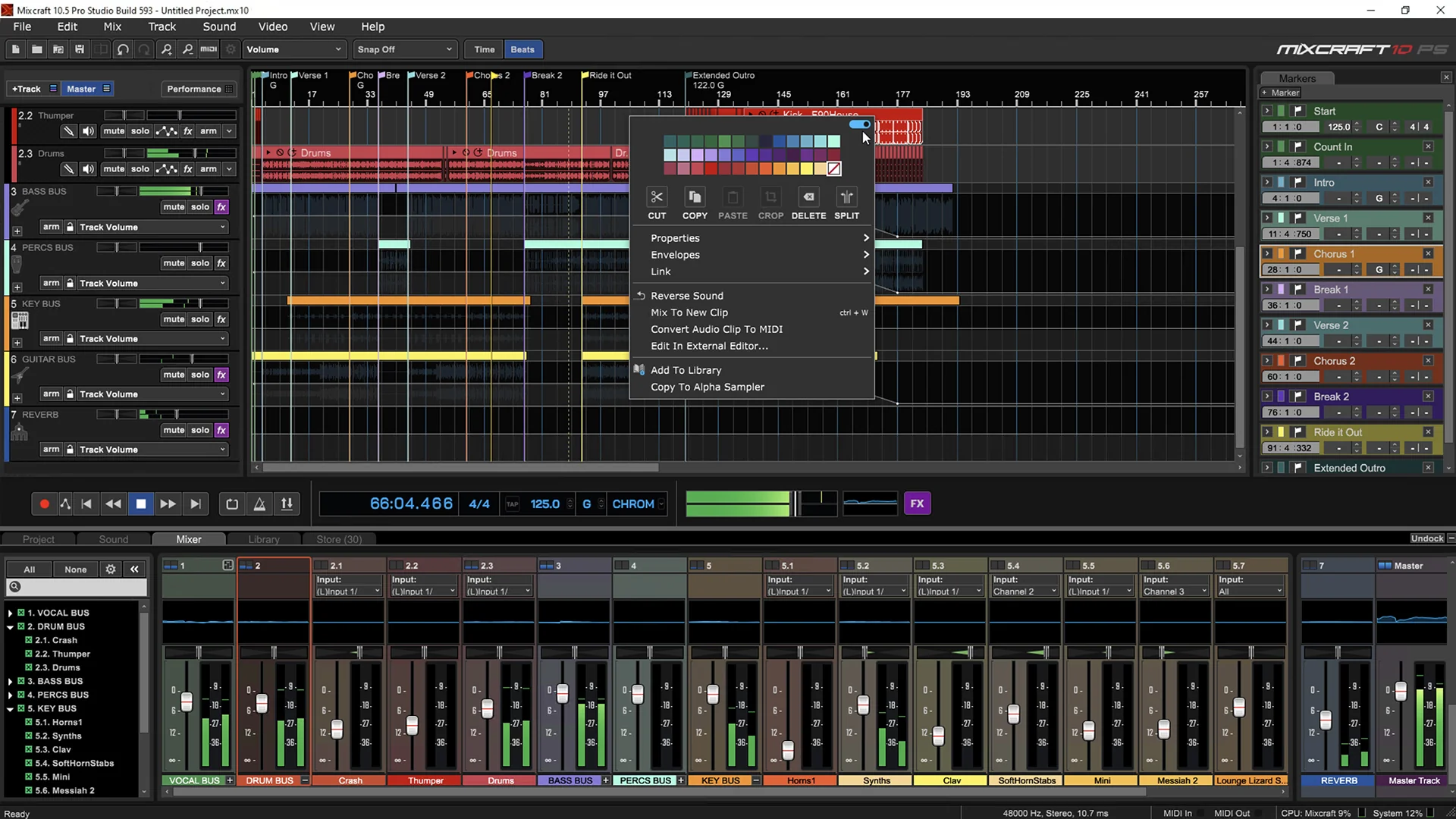 Acoustica Mixcraft 10.5 Professional – Multi-Track Recording Studio with Advanced Plugins