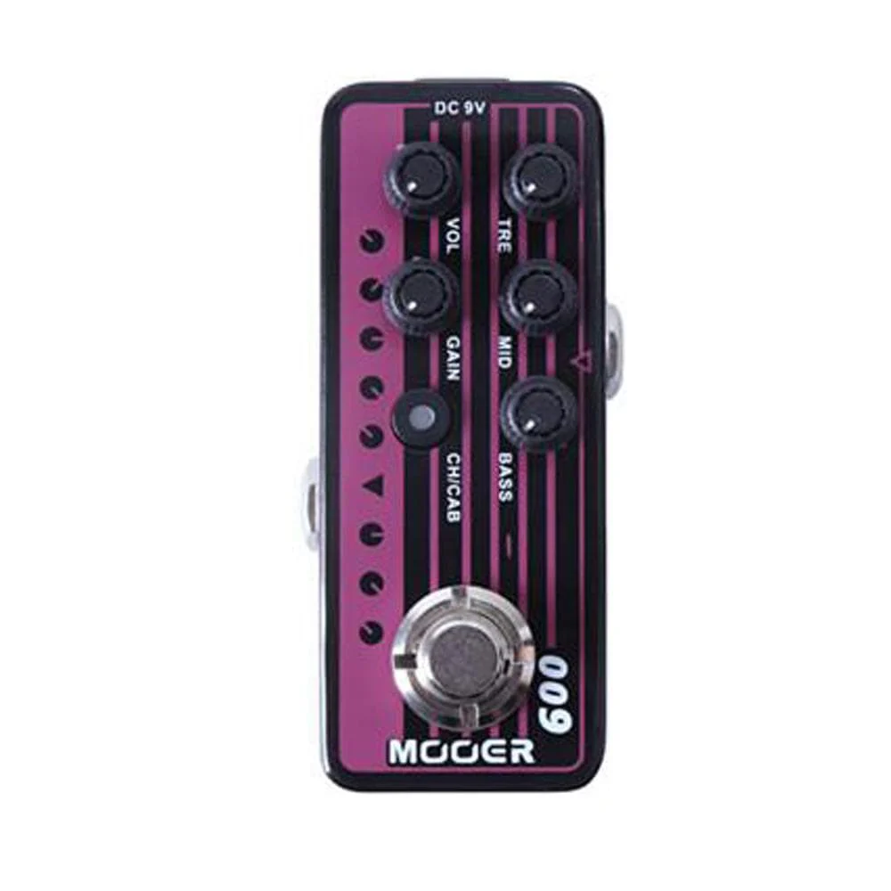 Mooer 009-Blacknight Delay Reverb Effects Pre Amp