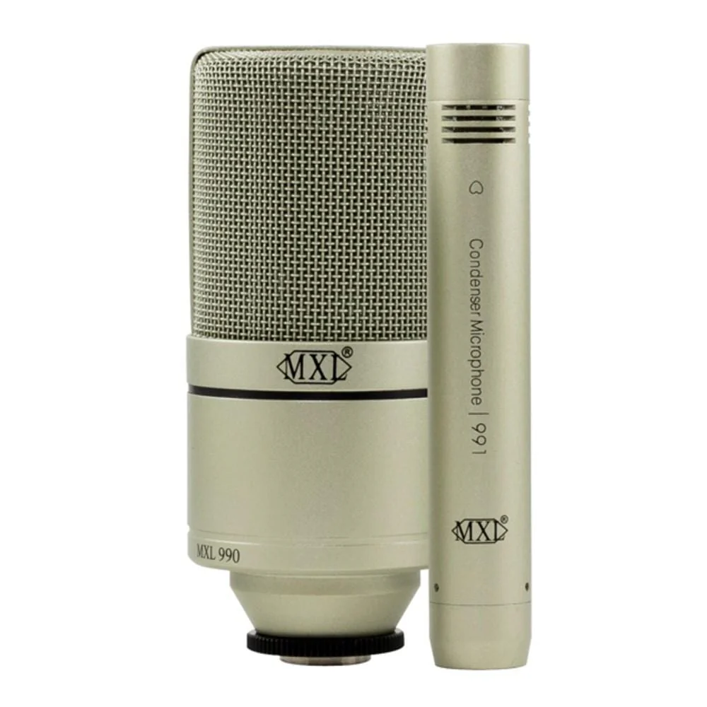 MXL 990 991 Recording Condenser Microphone Package - Champagne