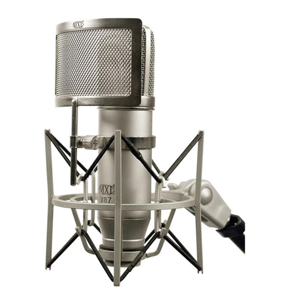 MXL V87 Nickle Plated Low Noise Condenser Microphone - Silver - Image 3