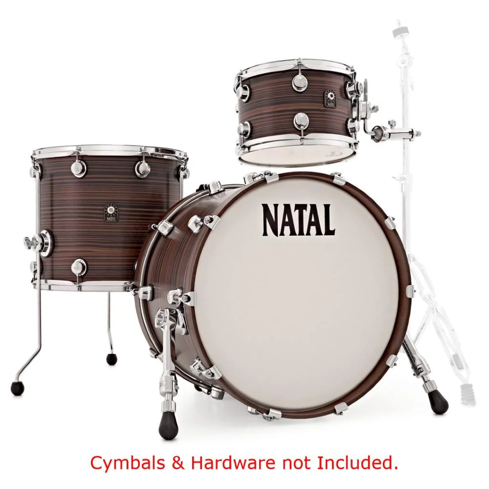 Natal Cafe Racer Series T20 3 Piece Shell Pack Acoustic Drum Kit - Image 4
