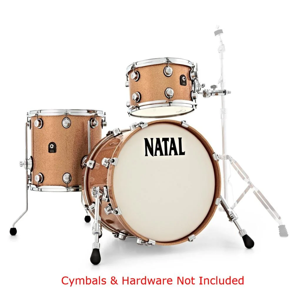 Natal Cafe Racer Series TJ Traditional Jazz 3 Piece Shell Pack Acoustic Drum Kit