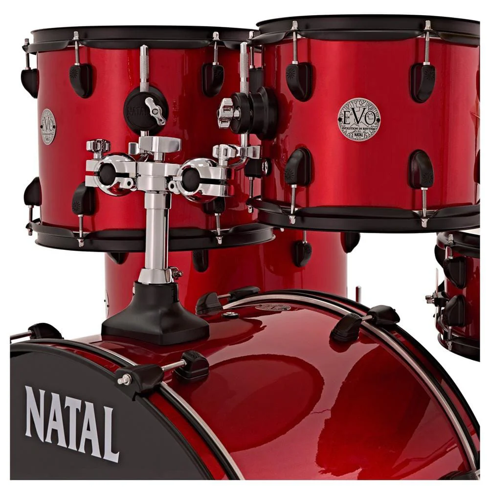 Natal K-EVB-F20 Evolution Fusion 5-Piece Acoustic Drum Kit with Hardware & Cymbals - Image 10
