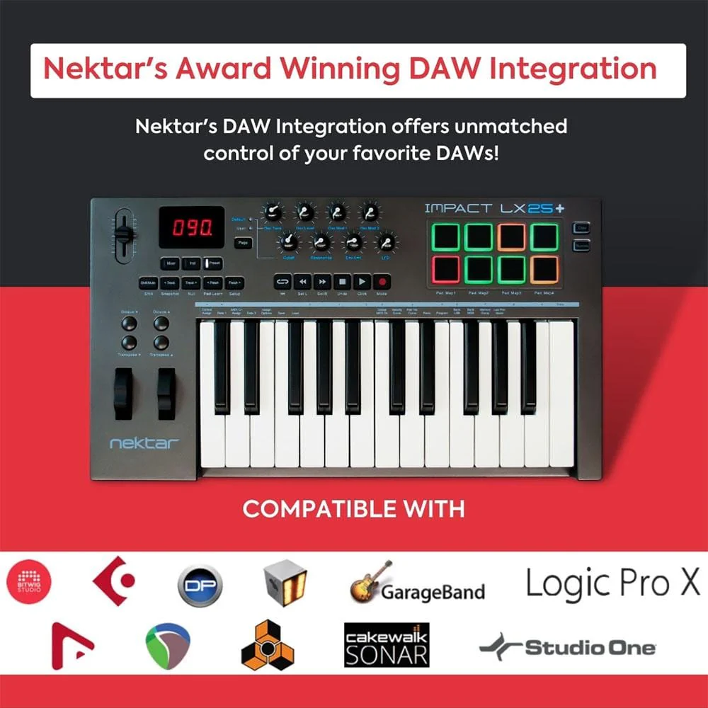 Nektar Impact LX25+ 25-key Midi Keyboard - Open Box - Image 6