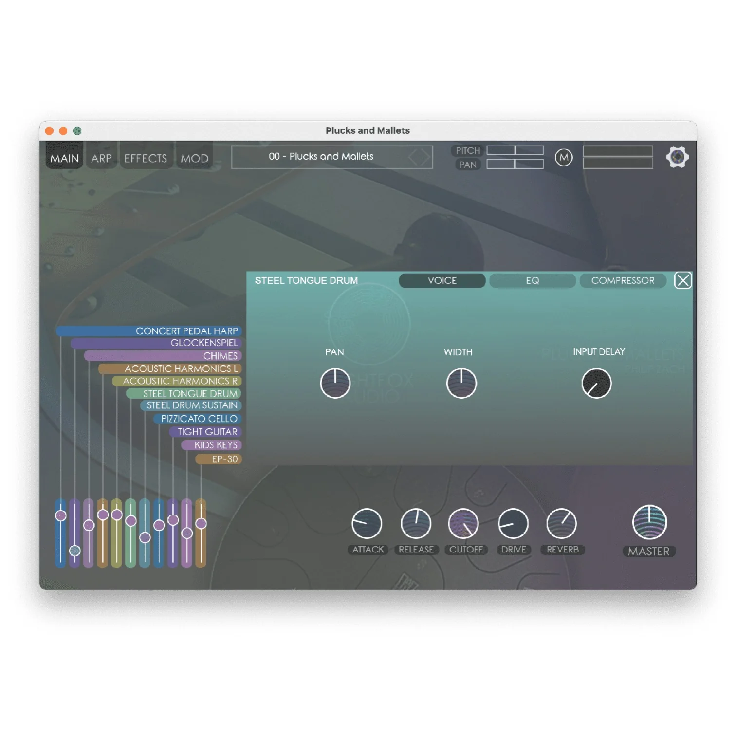 Nightfox Audio Plucks and Mallets Virtual Instrument – Professional Audio Software & Plugin - Image 5