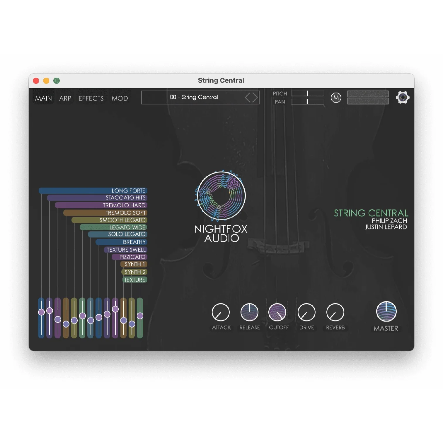 Nightfox Audio String Central Strings and Piano Layers Plug-In