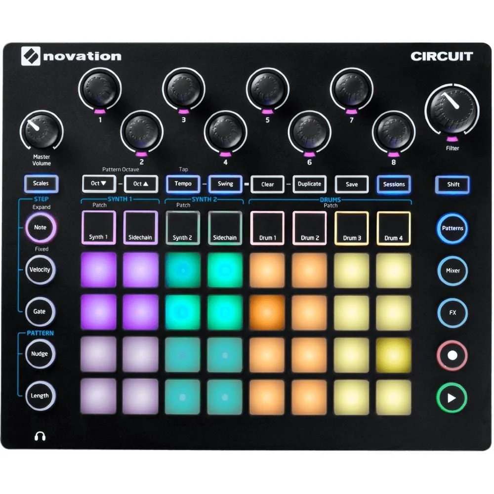 Novation Circuit Groovebox Portable 4 x 8 Pad Matrix Synthesizer