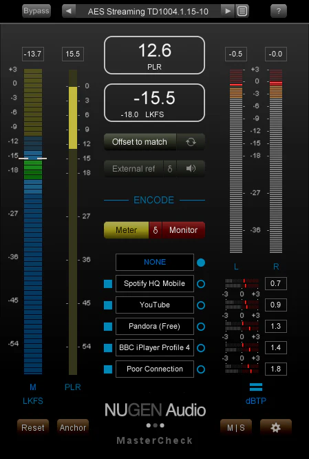 NUGEN MasterCheck Mastering Meter – Professional Audio Software & Plugin