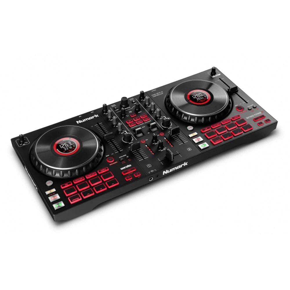 Numark Mixtrack Platinum FX 4-Deck Advanced DJ Controller with Jog Wheel Displays and Effects Paddles - Image 3