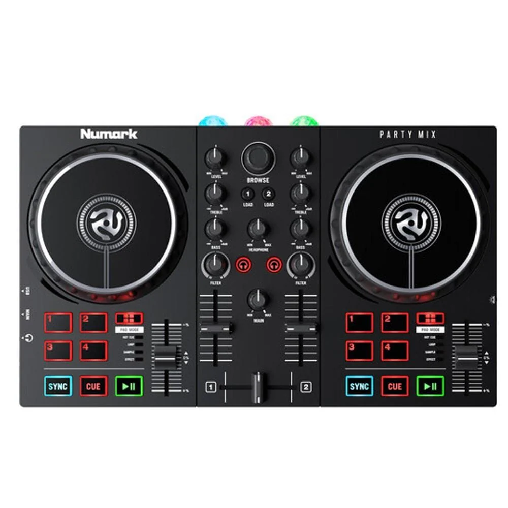 Numark Party Mix MkII DJ Controller with Built-In Light Show - Image 4