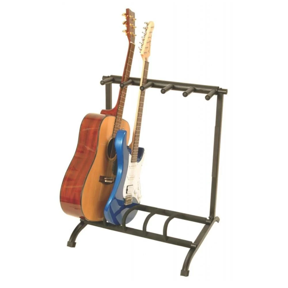 On-Stage GS7561 Five Space Foldable Multi-Guitar Rack - Image 2