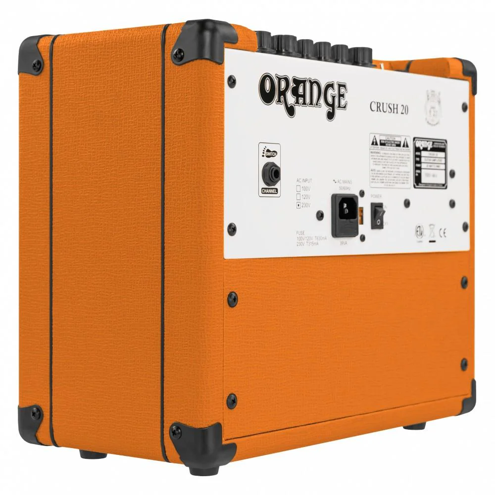 Orange Crush 20 20w Twin Channel Solid State Combo Guitar Amplifier - Image 5