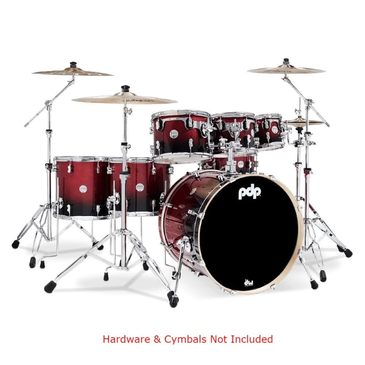 Pacific Drums And Percussion PDCM2217 7 Piece Concept Maple Acoustic Drumkit - Image 4
