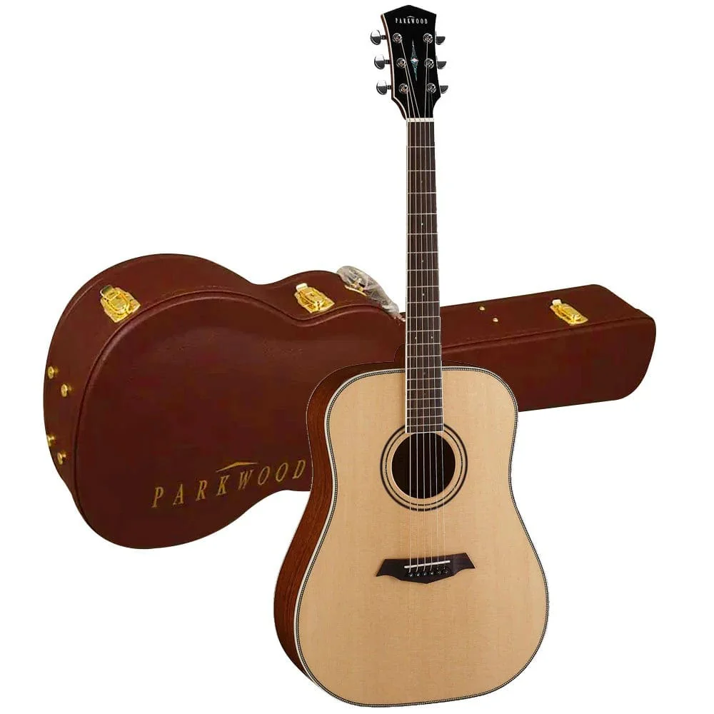 Parkwood P610 Dreadnought Acoustic Guitar with Case