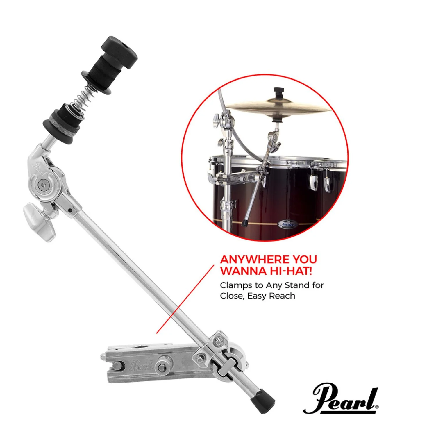 Pearl CLH-70 Mini Closed Hi-Hat Holder - Image 7