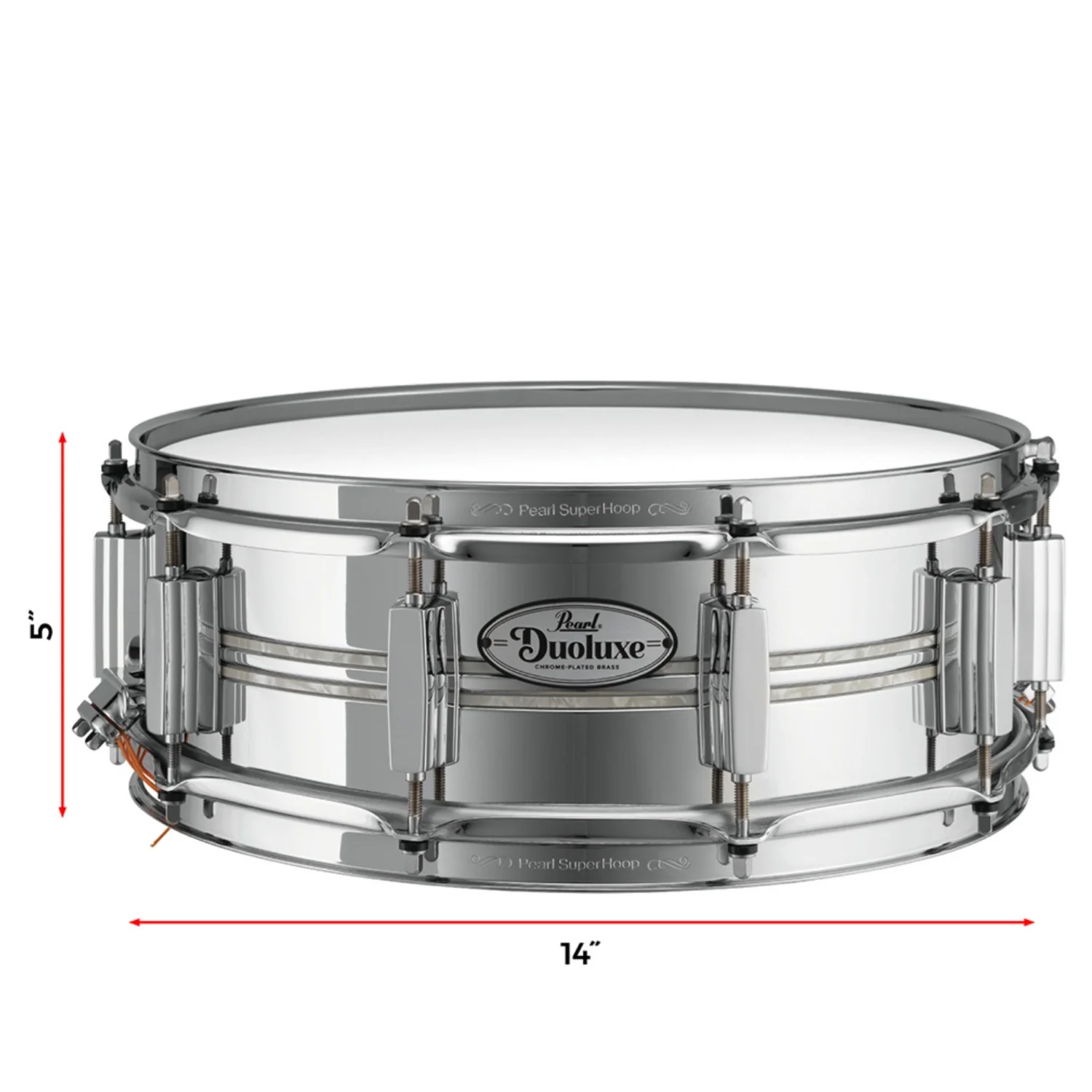 Pearl DUX1450BR 14" x 5" Duolux Snare Drum - Image 7