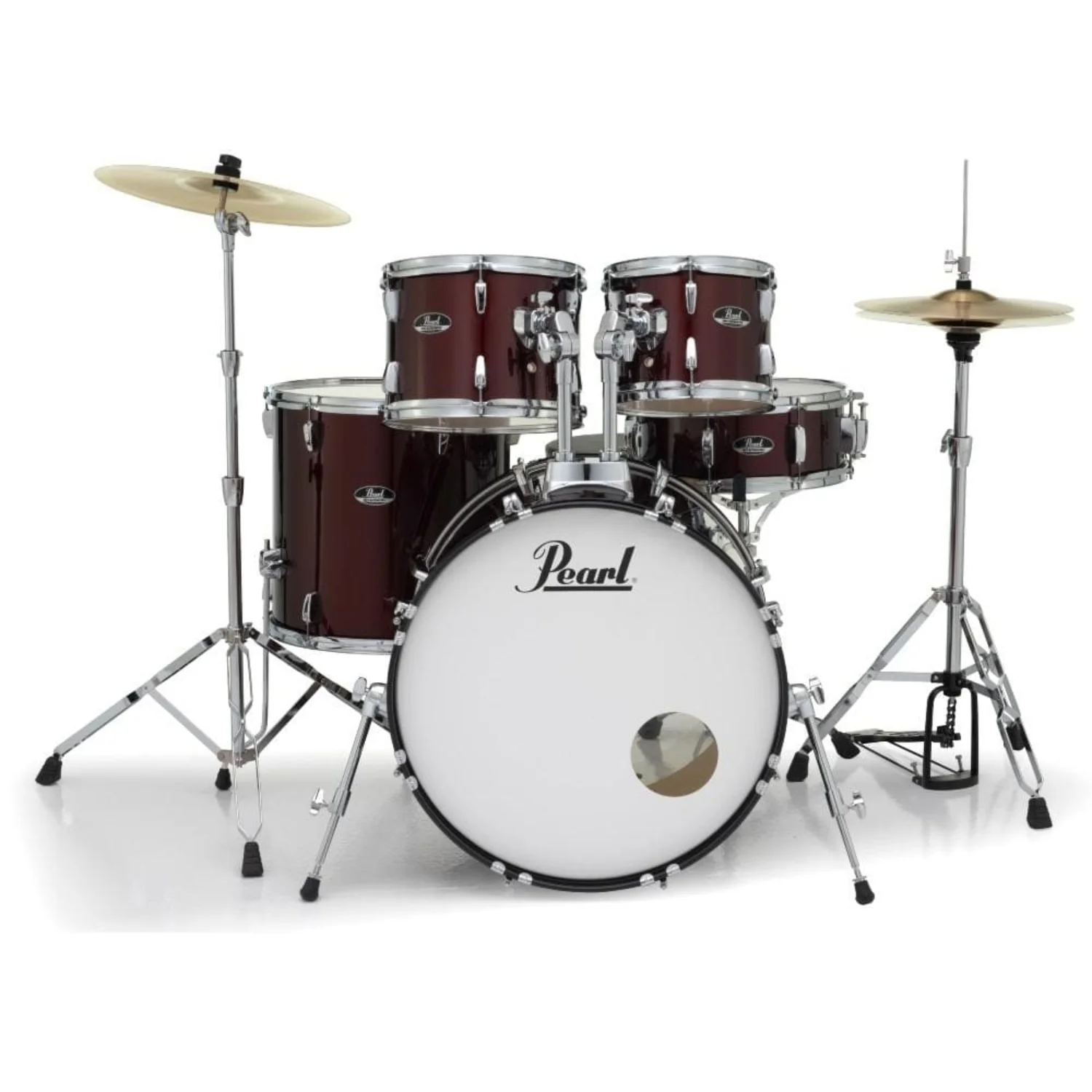 Pearl Roadshow 5 Piece Drumset with Stands and Cymbals - Image 4