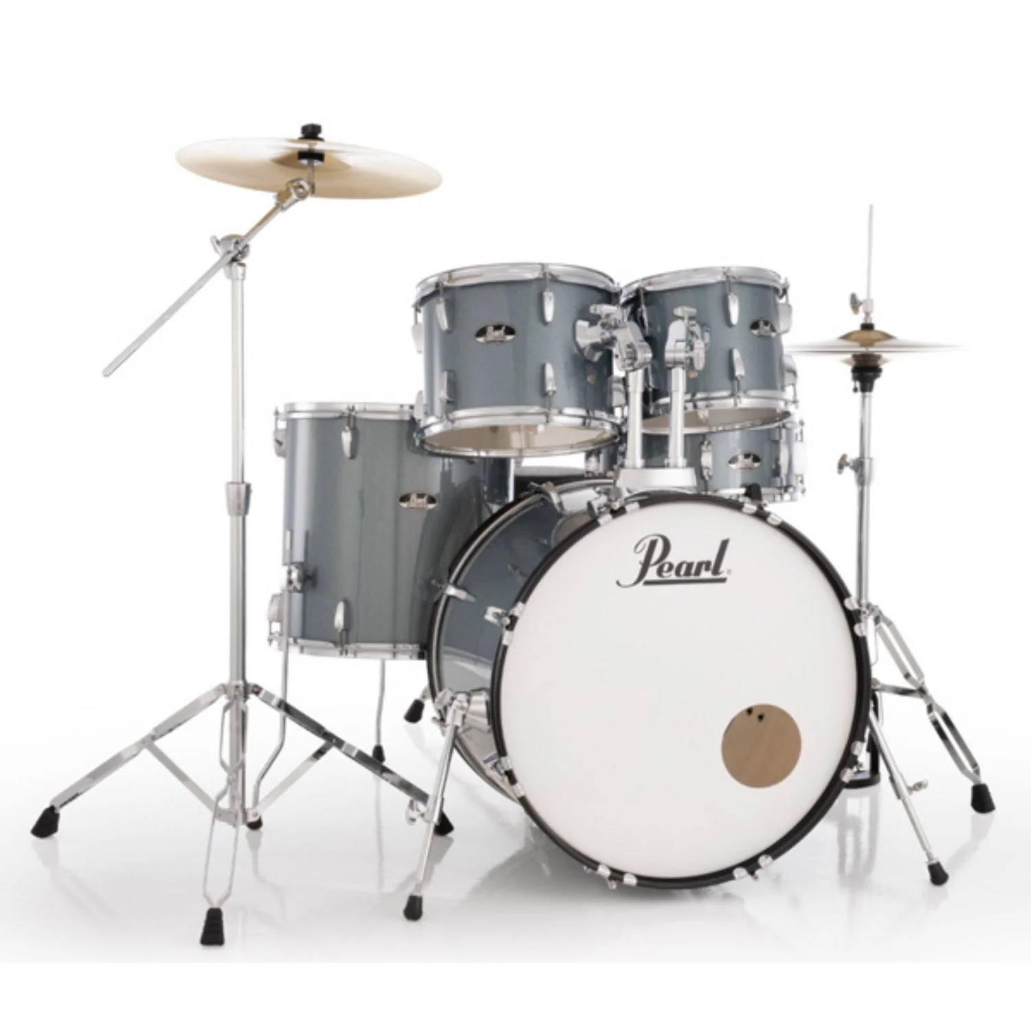 Pearl RS505C/C 5Pcs Roadshow Acoustic Drum Set with Stands & Cymbals - Image 2