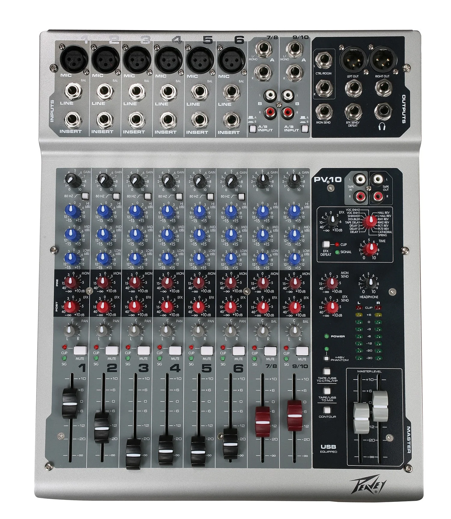 Peavey PV10 8- Channel Analog Mixer