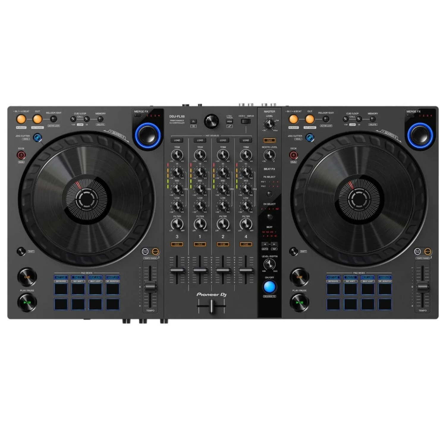 Pioneer DDJ-FLX6-GT 4 Channel DJ Controller for Multiple DJ Applications - Graphite