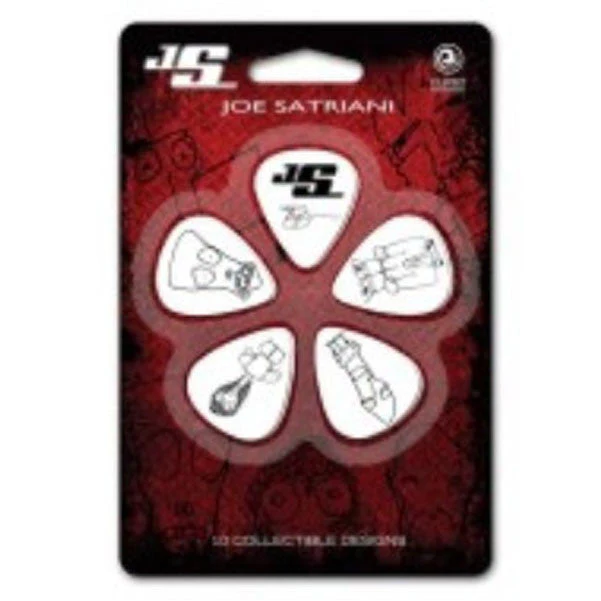 Planet Waves 1CWH6-10JS White Heavy Joe Satriani Signature Guitar Pick