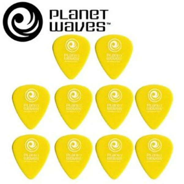 Planet Waves 1DYL3 Duralin Light Medium Yellow Guitar Pick  (10 pick)