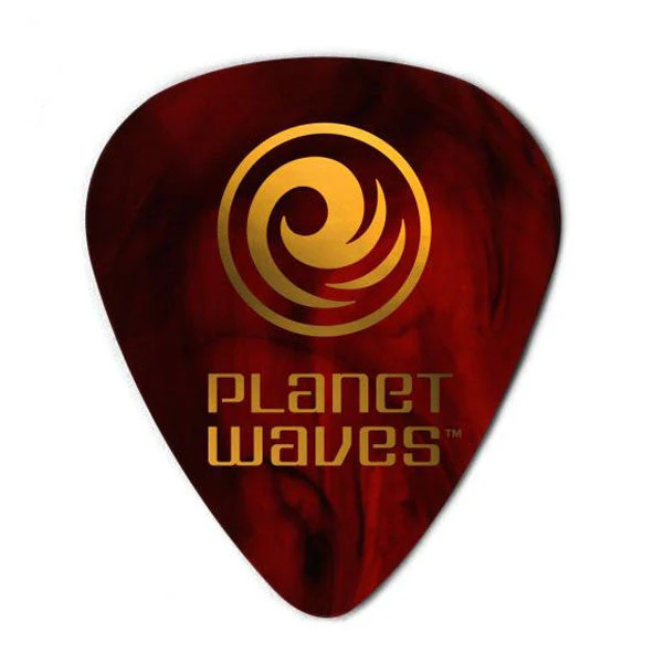 Planet Waves 1CSH4 Celluloid Standard Guitar Picks - Pack of 10 -Medium