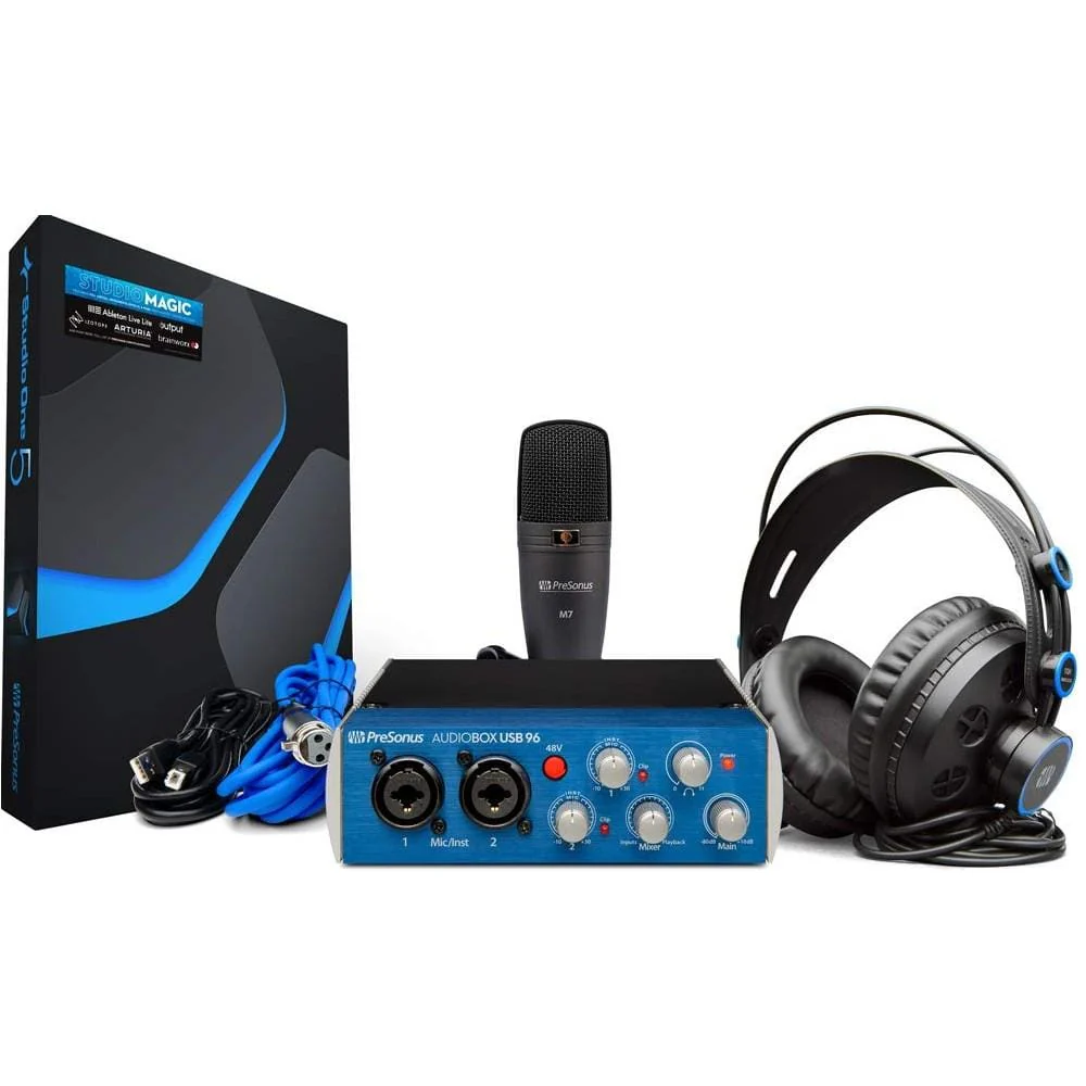 Presonus Audio Box USB96 Audio Interfaces Studio Recording Kit