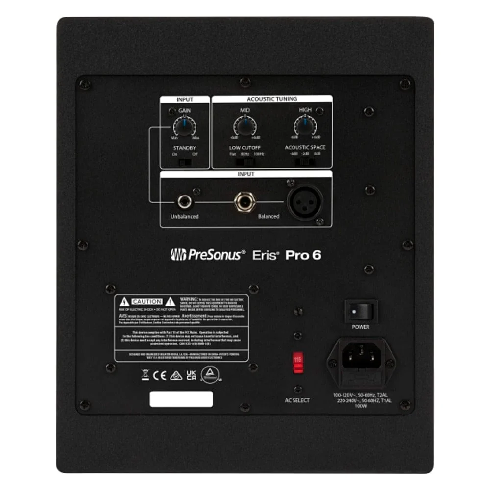 Presonus Eris Pro 6 2-Way Biamped Active 6.5-Inch Coaxial Studio Monitors - Image 3