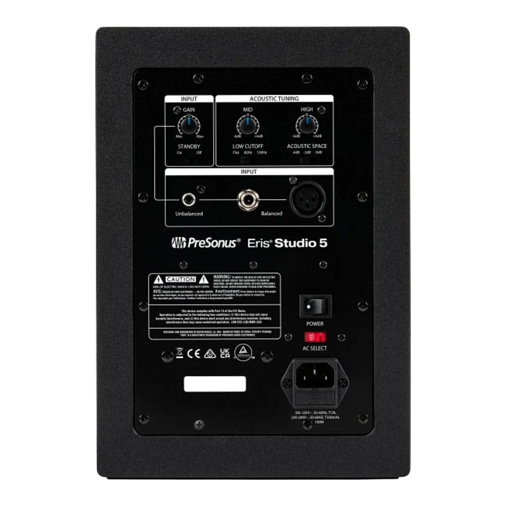 Presonus Eris Studio 5 5.25-Inch 2-Way Active Studio Monitor Speaker with EBM Wave Guide - Open Box - Image 3