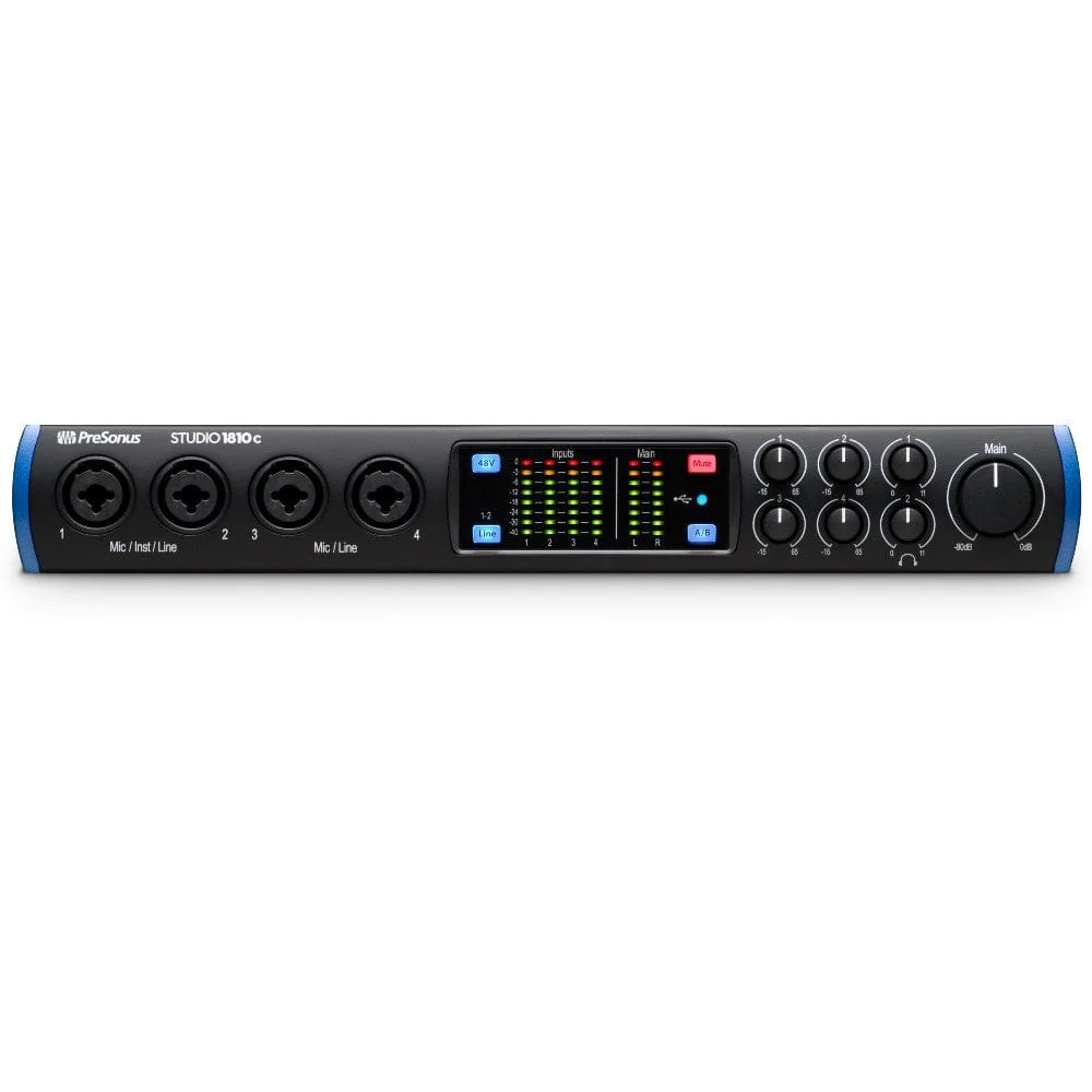 PreSonus Studio 1810 c Portable Ultra-High Versatile Usb C Audio Interface Includes Full Studio One Artist (worth Rs.7500)