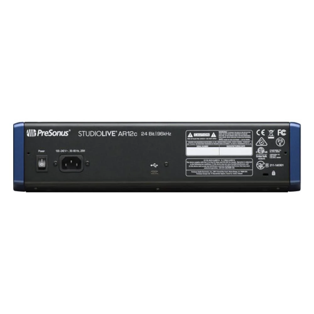 PreSonus StudioLive AR12c USB-C 14 Channel Hybrid Performance and Recording Mixer Audio Interface - Image 5