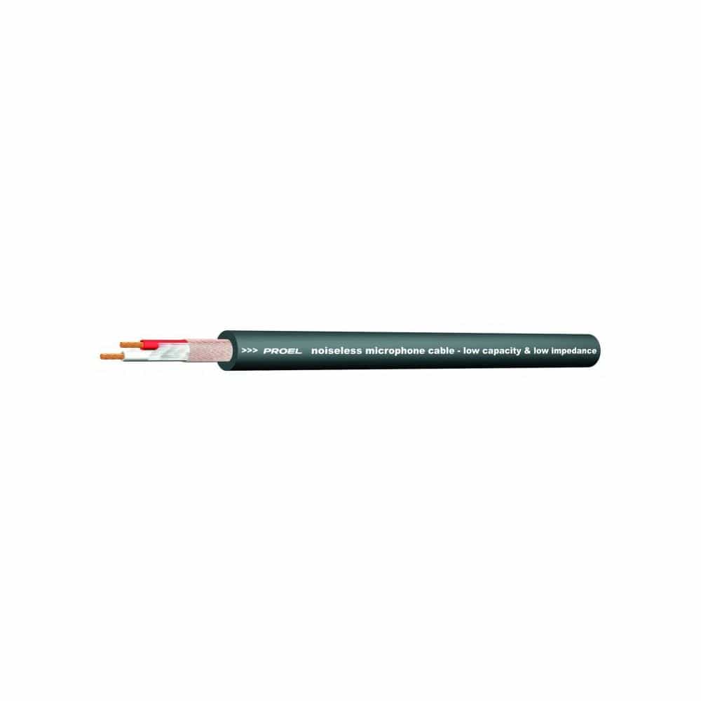 Proel HPC210BK Professional Balanced Microphone Cable- Black