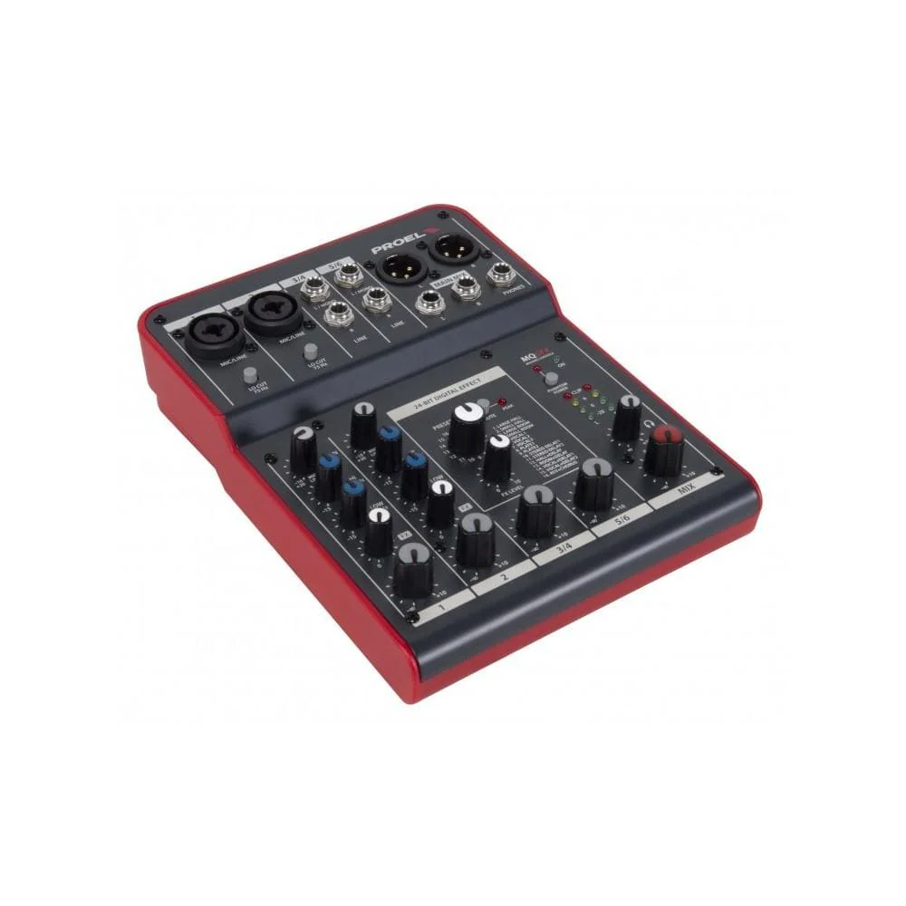 Proel MQ6FX Compact 6 Channel Analog Mixer with FX - Image 3