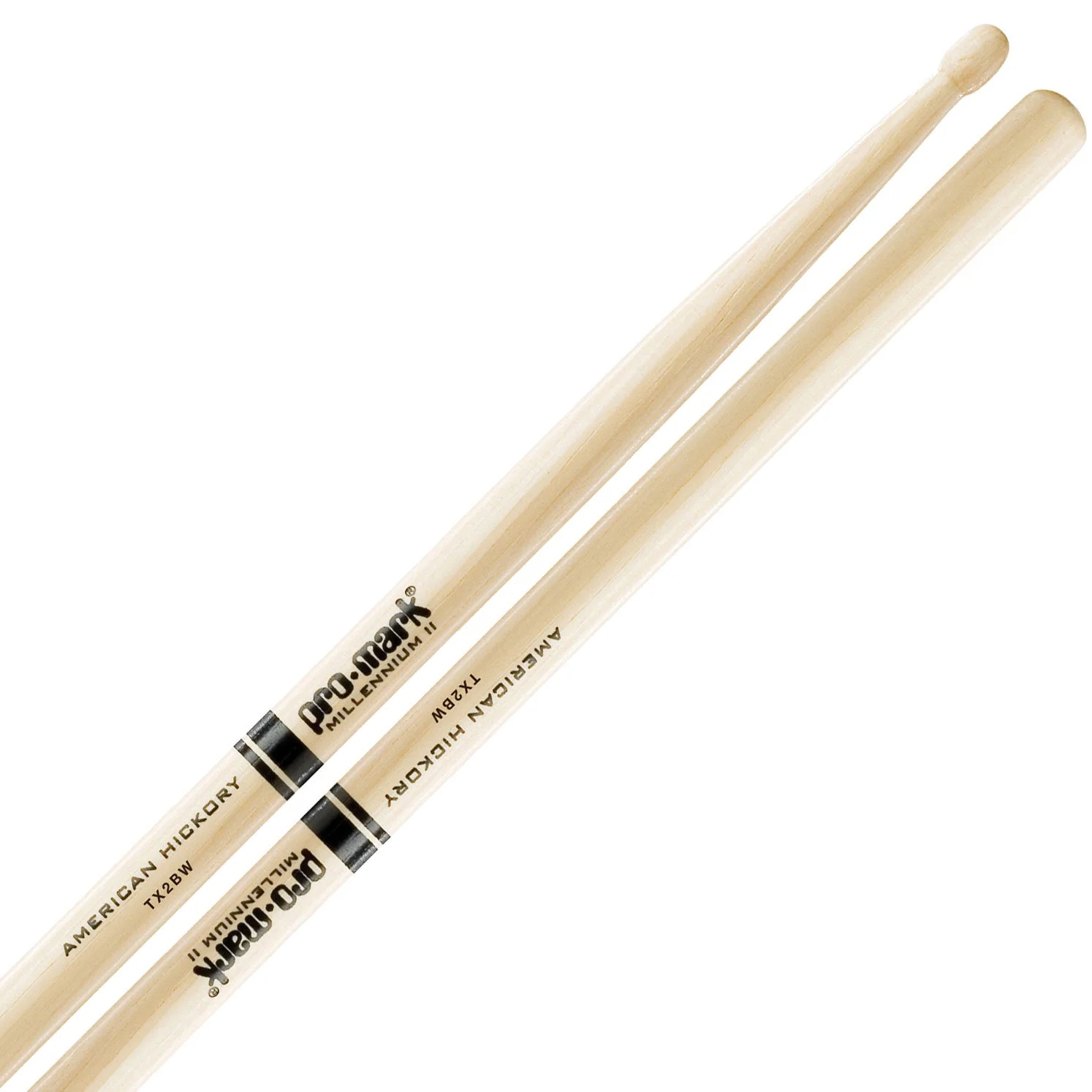 ProMark TX2BW Hickory Wood Tip - 2B