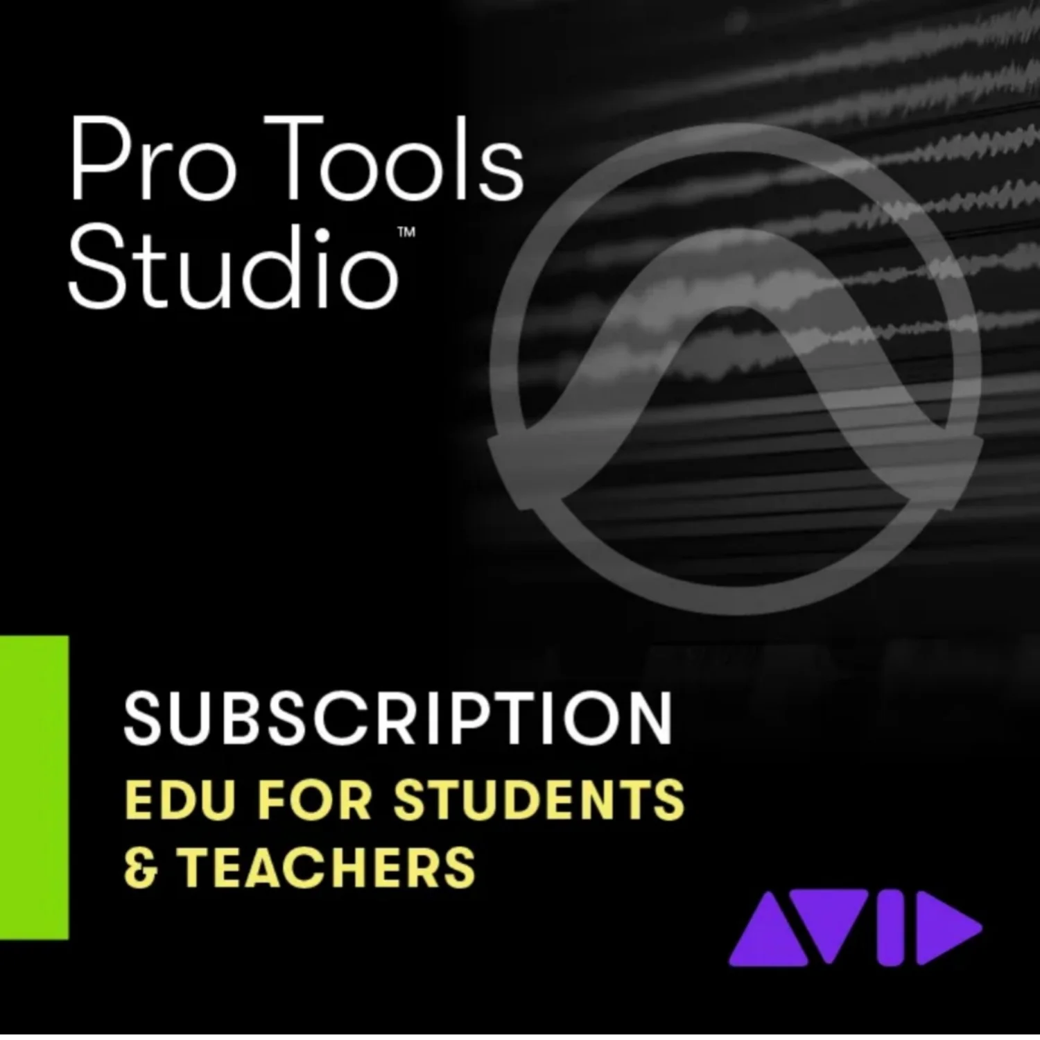 Avid Pro Tools Studio 1 Year Subscription for Educational Students & Teachers – Professional Audio Software & Plugin