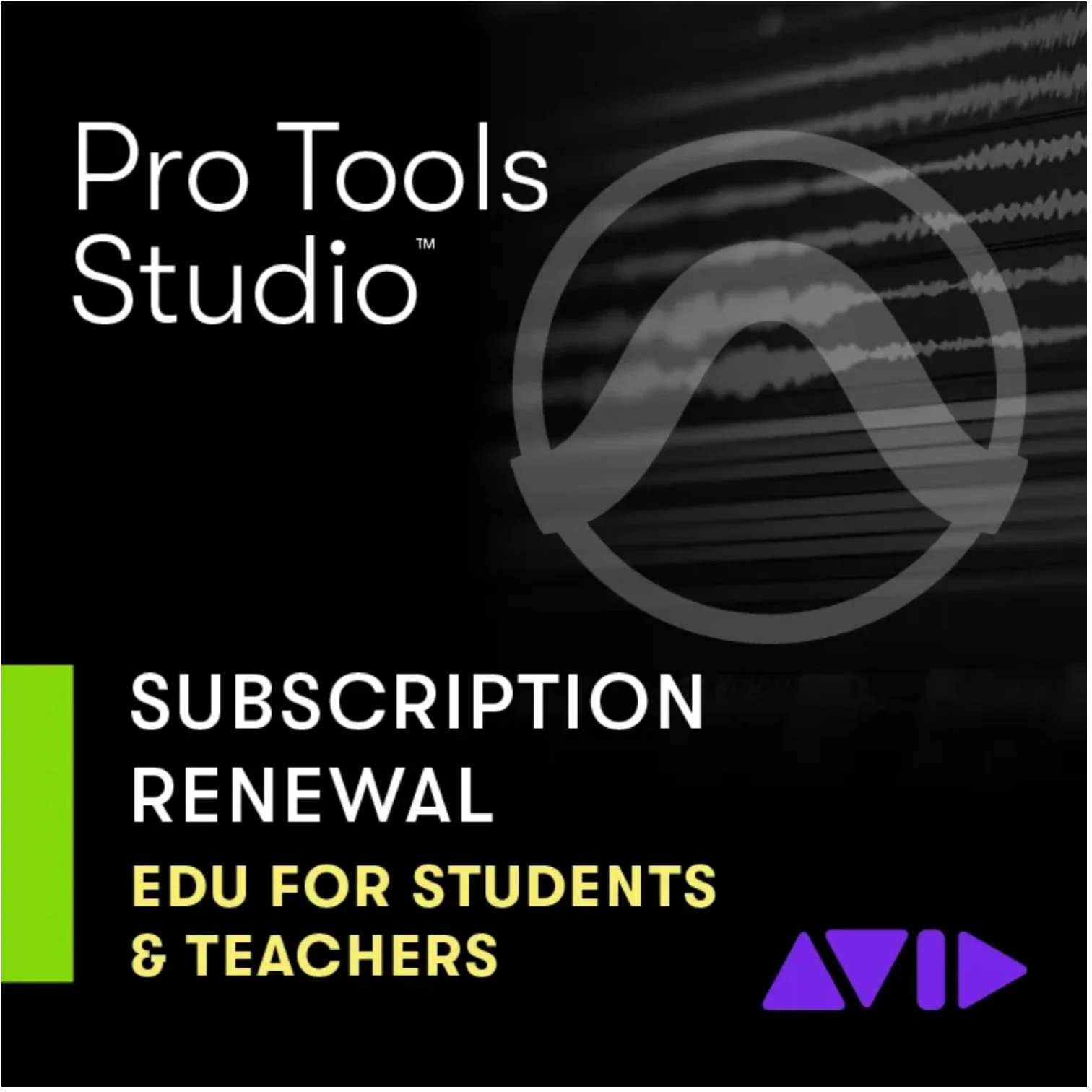 Avid Pro Tools Studio 1 Year Subscription Renewal For Educational Students & Teachers – Professional Audio Software & Plugin