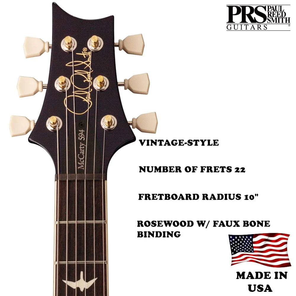 PRS S2 McCarty 594 6 String Electric Guitar with Gigbag - Image 8