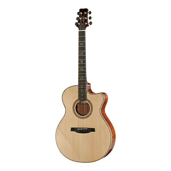 PRS Angelus Custom Koa Artist Cutaway Electro Acoustic Guitar - Natural