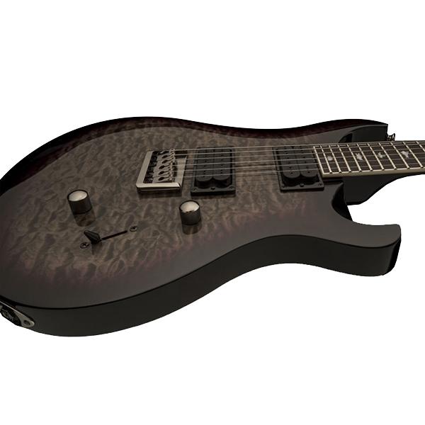 PRS SE Custom 24 Floyd 2018 Series Electric Guitar - Fire Red Burst - Image 6